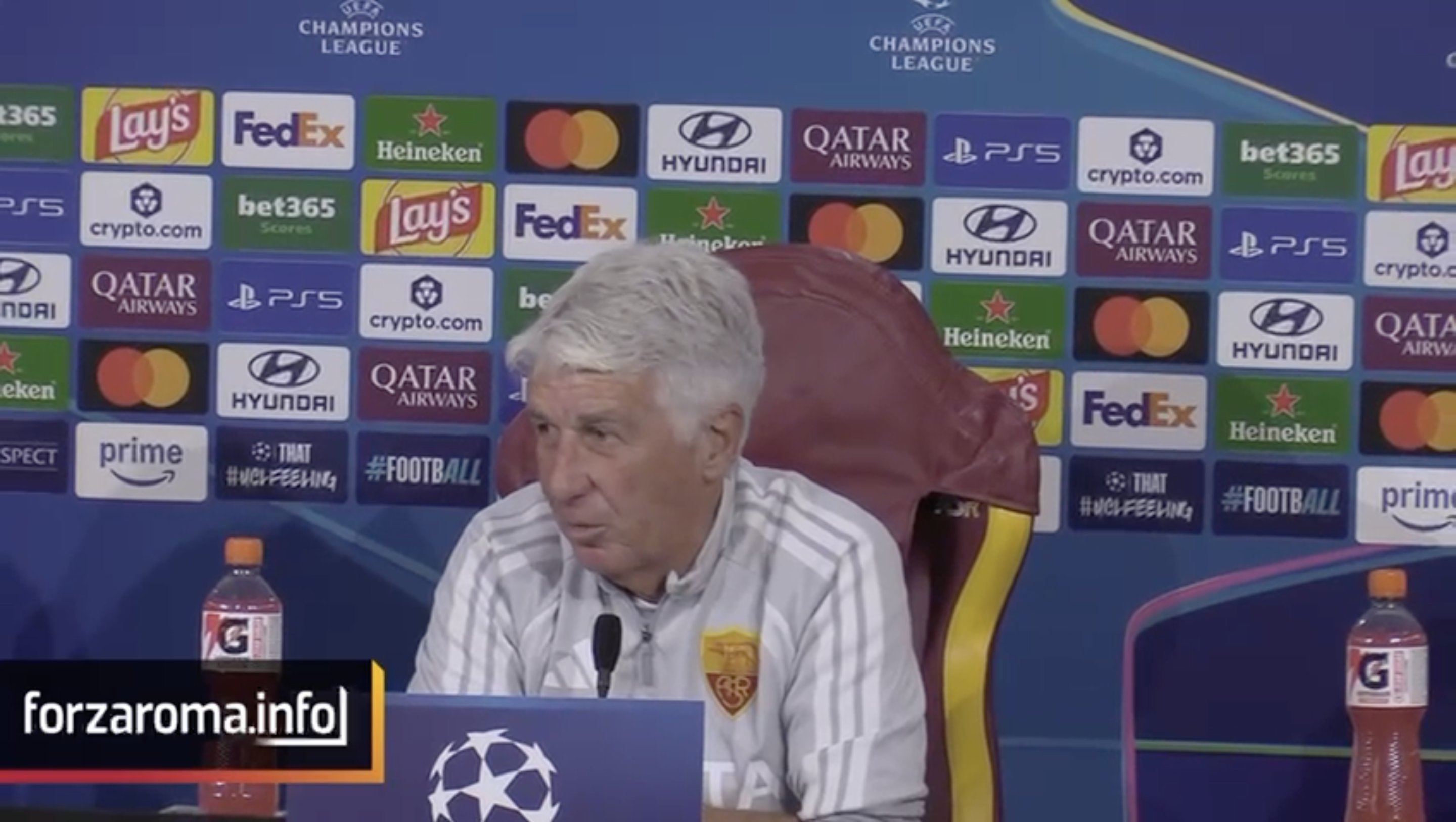 Gasperini praises Mourinho's results and spending power